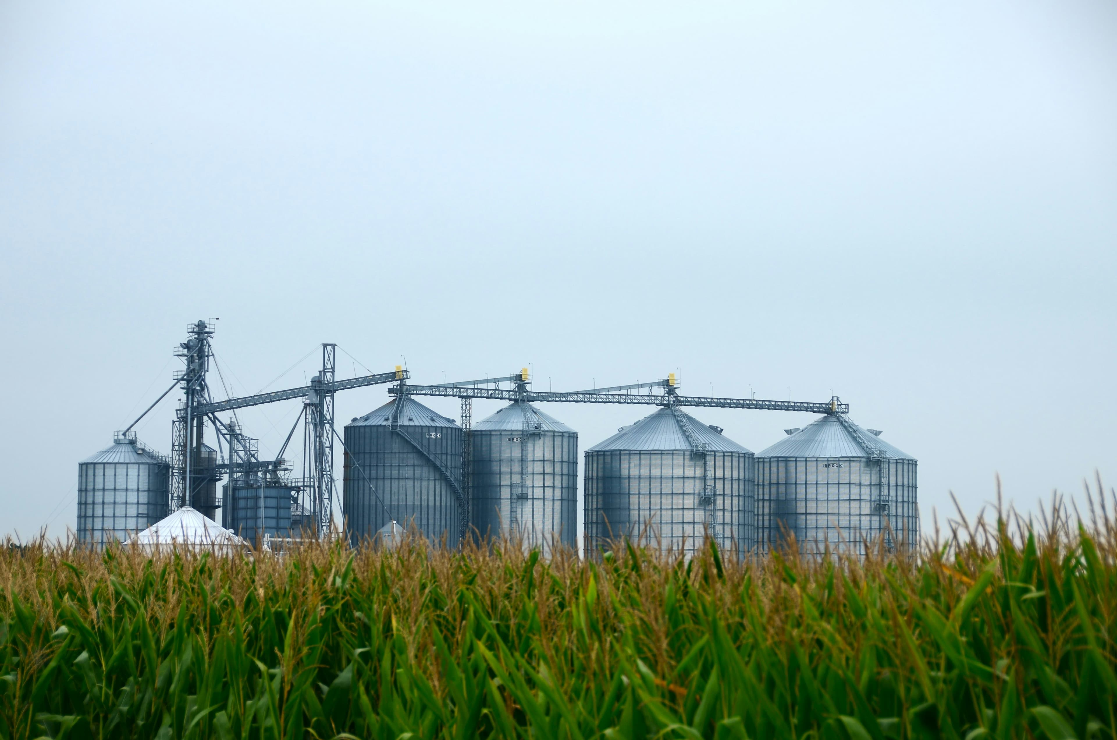 Silos e estrutura de armazenagem do Grupo TerraPort Agro